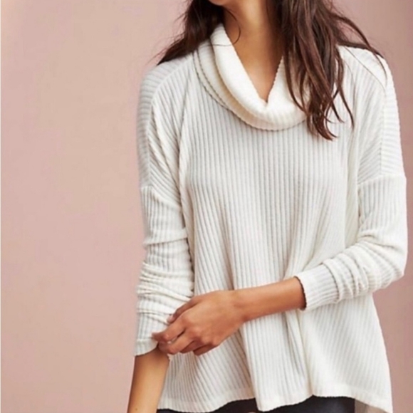 Maeve Sweaters - Women's Maeve by Anthropologie cowl neck lightweight pullover sweater size L